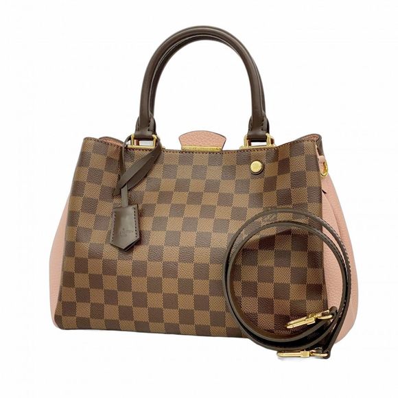 Louis Vuitton Damier Brittany Handbag N41674 Ebene/Magnolia 2-Way Bag  Women's - Picture 1 of 16